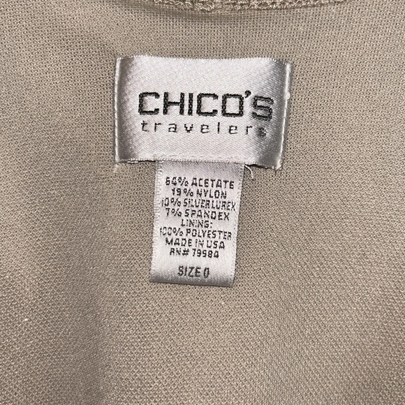 Chico’s Floral Burnout Tank Size 0 - Picture 3 of 4